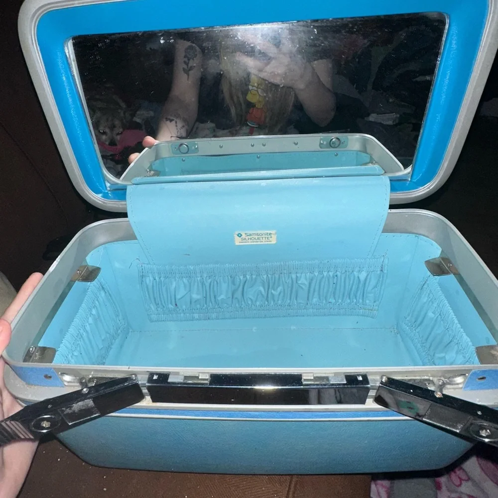 Samsonite Blue Makeup Organizer